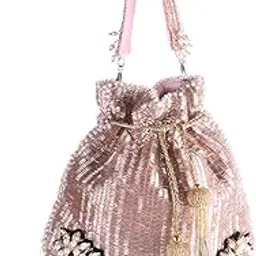 swisni Gold Women Casual Potli II Women's Traditional Designer Clutch For Women & Girls II DESIGNER POTLIS-picture-17