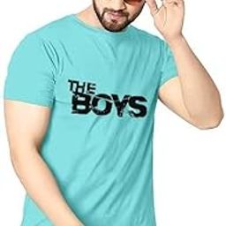 Classic Solid Polyester Round Neck Tshirt for Men || The Boys Graphic, Light Weight, Comfortable T-Shirt for Men Aqua-28