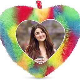 Fur Personalized Gift Photo Cushion for Boyfriend Girlfriend Husband Wife on Occasions Valentine's Day Birthday Anniversary Special Love Gift Heart 15x17 inch, Multi (PC83)-image-25