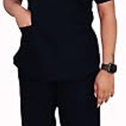 Sigma Women's Scrub Suit with 7 Pockets| Special for Students |V-Neck| Half Sleeves| Comfortable| Ideal for Doctors & Healthcare Workers-image-59
