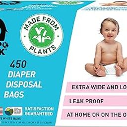 Hippo Sak Plant-Based Diaper Disposal Bags, 450 Count-image-27