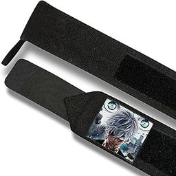 ZYZFIT Gojo Saturo Premium Edition Wrist Supporter for Gym Wrist Band for Men Gym &Women with Thumb Loop Straps-Wrist Wrap Gym Accessories for Men Hand Grip &Wrist Support Sports Straps for Gym, Weightlifting Anime Wrist Wrap-15