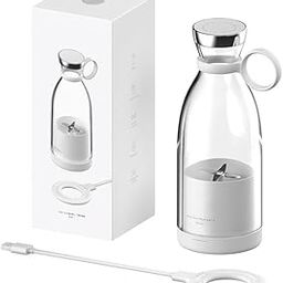 AKEEVA Electric Portable Mini Juicer Bottle | Wireless Personal Size Juicer Blender for Smoothies and Shakes with 4 Blades | USB Rechargeable Juicer Cups For Home, Travel, Gym and Office-28