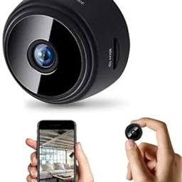 Panoramic 3MP Full HD 1080P Mini Camera for Security Surveillance Camera with Loop Recording/Motion Detection for Home,Car,Office Indoor and Outdoor WiFi CCTV Security Camera (K-802)-73