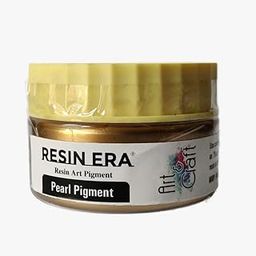 RESINERA Mica/Pearl Powder Pigment Non-Toxic Safe Cosmetic Grade Metallic Mica Flour for Soap Making Bath Used for Cosmetic | Lips Makeup (M Gold 20g)-picture-25