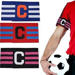Captains Armband, 3 Pcs Adjustable Sports Captains Armband for Hockey Football Multiplayer Ball Games-image-46