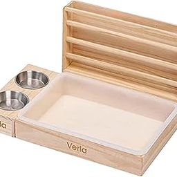 BNF® Rabbit Hay Feeder with Litter Box Food Dispenser Outside Wooden Bunny Feeder|Pet Supplies | Small Animal Supplies | Feeding & Watering|1 Rabbit Hay Feeder with Litter Box-image-61