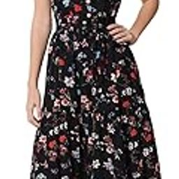 Women's Black Printed Maxi Dress| Floral Print Dress|Cut Sleeve Dress|(S to 7XL)-image-6