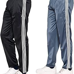 Men Combo Track Pant with Lycra Elastic Jogger Suitable for Active Wear, Jogger Yoga Wear, Sports Black n Grey (Pack of 2)-10