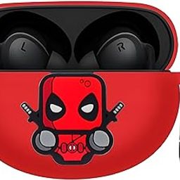 Latali New Silicone Case Compatible with Oneplus Buds Nord 3 Pro (2024) Protective Soft Silicone 360° Full Protection Dust-Proof Shockproof Case Cover with Hook (Cover Only) (Dead-Pool)-image-82