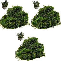 Supvox® Artificial Moss for Potted Plants Natural Fake Grass Fresh Green DIY Crafts Home Decor Table Centerpieces Wedding Decoration 3PCS-4