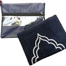 Safri Velvet Prayer Mat - Full Travel, Pocket Friendly With Pouch Packing (Multi Colour)-image-14