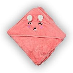 Baby Hooded Bath Towel Set, 4-Pack, Premium Soft Absorbent Towels with Animal Designs for Newborns and Infants, 0-6 Months-image-35
