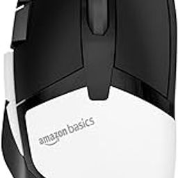 amazon basics Wired Gaming Mouse, 4000 DPI, Lightweight, 8 Programmable Buttons, 500 IPS High-Speed Tracking, 1.6m Length USB Cable, for Gaming PC, Computer, Laptop, Mac (Black)-55