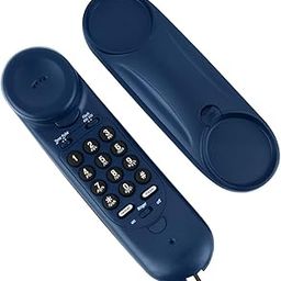 Beetel B26 Corded Slim Landline Phone,Ringer Volume Control,Wall/Desk Mountable,Ringer On/Off Switch,Clear Call Quality,Compact Design,Tone Pulse/Flash/Redial Function (Made in India) (Blue)(B26)-29