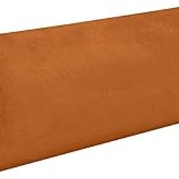 Burbuja Plain Rust Orange Solid Color Cylinder Round Roll Pillow for Neck Pain Relief, Memory Foam Cervical Neck Travel Pillow with Removable Washable Cover for Bed Sleeping Head Back Legs-image-79