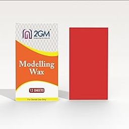 2GM Dental Modelling Wax - 225g, Precise Dental Wax for Shaping & Casting, Used for Professional Grade Dental Modeling, Techniques & Dentistry Projects, 12 Sheets (Red)-image-23
