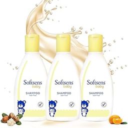Softsens Baby TEAR FREE Shampoo | Mild, Hypoallergenic , Paraben & Sufate Free (200ml x Pack of 3)-image-98