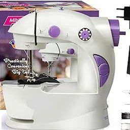 LUCCI® Portable Electric Sewing Machine, Dual Power AC/DC, Double Thread, 2 Speed Settings, Built-in Light, Tailoring Machine, Hand Sewing Machine, Foot Pedal (Mini Sweing Machine with table)-picture-13