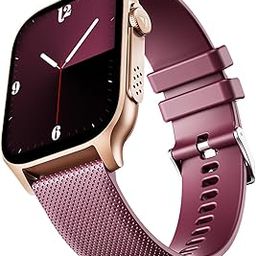 boAt New Launch Ultima Ember Smartwatch w/ 1.96" (4.97 cm) AMOLED Display, Personalized Fitness Nudges, Functional Crown, 100+ Sports Modes, Custom Watch Faces (Royal Berry), Rose Gold-24