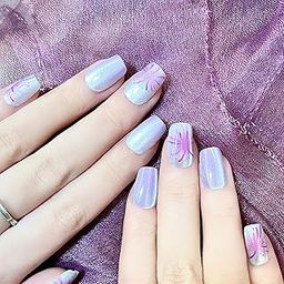 Buddy Jelly Trends Cat Eye Design 30pcs Stick-on Nails set, with Easy Glue Tab application, Nails are Reusable & Unbreakable (Y-310)-picture-0