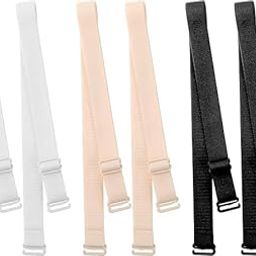 3 Pairs Bra Strap Replacement Women's Convertible Bra Straps, Adjustable Underwear Shoulder Strap, Bra Shoulder Straps Removable Multi Color Women Bra Straps(14mm)(15mm) (LZ-088)-image-48