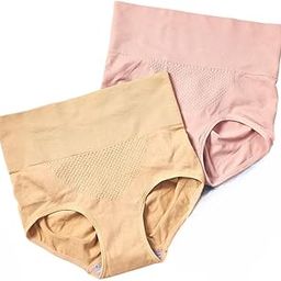 Texture Butt Lifting Briefs for Women Breathable Waist Tummy Control Panties | Seamless Shaping Underwear | Lingerie & Everyday(Pack of 2)-image-86