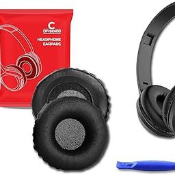 Crysendo Headphone Cushion Compatible with Rockerz 430/370 Headphone | 70mm Headphone Cushion Cushion | 1.5cm Thick Replacement Headphone Ear Pads Protein Leather & Memory Foam Earpad (Black)-14