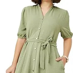 max Women's Polyester A-Line Midi Dress-picture-41