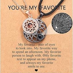 Couple Necklace for Boyfriend/Girlfriend/Husband/Man/Soulmate, Anniversary Valentine's Day Gifts for Him Her-image-57