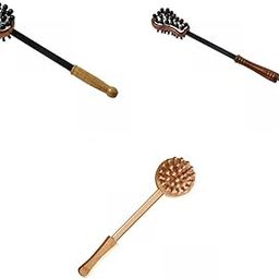 MERISHOPP® 3Pcs Manual Muscle Massage Hammer Stick Wood Handle Body Care|Health & Beauty | Massage | Massagers-image-31