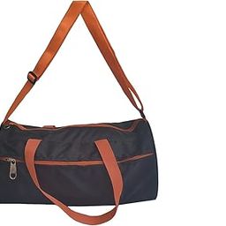 Gym Bag | Trekking Bag | Travel Bag | Sports Duffel Bag | Duffle Carry Bag-23 L (Black-Orange)-image-28