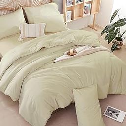 COTTONWOOD - 3PC Duvet Cover Queen Size 94"x90" - 400 Thread Count 100% Cotton - Duvet/Quilt/Razai Cover Come with Zipper Closer for Protect Your Super Soft Comforter | Ivory Solid-image-95