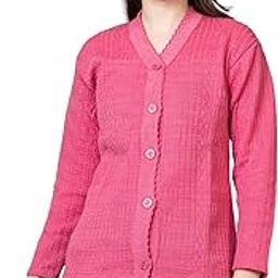Women Sweater for Winter Woolen Acrylic Full Sleeves V Neck Stylish Design Cardigan Girls/Ladies-image-12