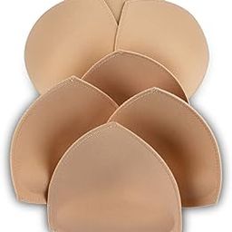 Bra Pad Inserts 4 Pairs,Sermicle Bra Pads Sewn Padded for Sports Bra A/B or C/D,D/E Cup Beige or Black, White Optional-image-99