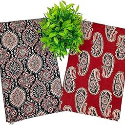 Mehak Pure Cotton Unstitched Printed Fabric Material for Women Kurta | Blouse | Palazzos | Piece Material for Women Pack-2-picture-26
