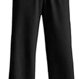 Women's Wide Leg Track Pants – High-Waist Summer Loose Fit Palazzo Joggers, Comfortable Casual Trousers for Lounge, Gym (in, Alpha, M, Regular, Black)-44