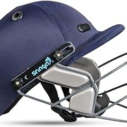 Snaga Cricket Helmet | Navy Blue | Size: Small | for Men & Boys | Steel Grill | Adjustable Back Support Strap | Removable and Washable Sweatband | Lightweight-image-31