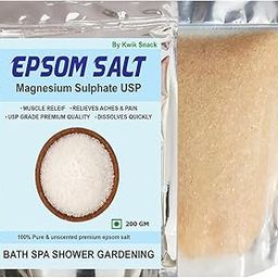 Epsom Orange Bath Salt- Pure & Natural Full Body Spa Muscle Pain Relief - 200 GM-image-25