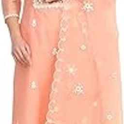 Women Baby Pink Chanderi Unstitched Suit Set_FREE SIZE-image-22