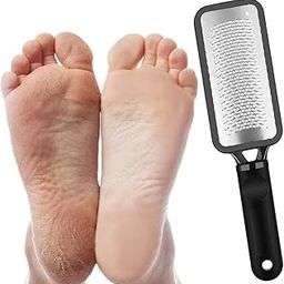 Leg, Heel & Foot Scrubber for Dead Skin - Very Sharp & Big (11 * 3 inch) - Pedicure & Feet Scrub Tools, Foot Scraper Cleaner & Filer, Callus Remover For Cracked Heels (Metal)-image-20