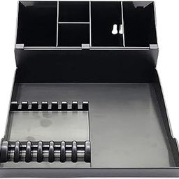 SAZ DEKOR® Detachable Hairdressing Tool Box Organizer Combs Scissors Storage Tray Black-73