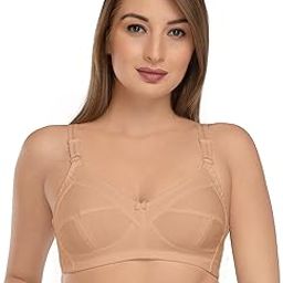 Women's Cotton Non Padded Wire Free Full Coverage Bra-image-29