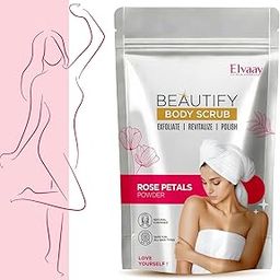 Beautify Rose Petal Body Scrub | Exfoliating, Brightening & Revitalizing Skin Care for Women | Natural Rose Powder for Glowing, Smooth & Soft Skin | All Skin Types | 100g-image-95