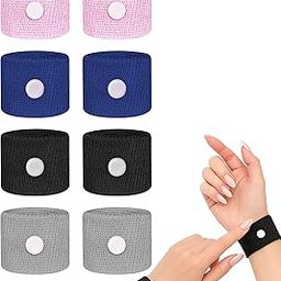 8 PCS Motion Sickness Band, Anti Nausea Wristband for Travel, Car, and Airplane, Health Band for Men and Women, Includes Grey, Black, Blue, and Pink Wristbands-picture-19
