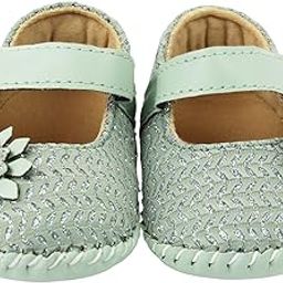6 To 12 Months Baby Girls Synthetic Leather Floral Sandal Booties-BT1624-image-63