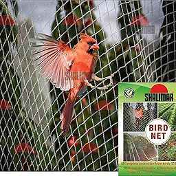 Shalimar Anti Bird Net/Pigeon/Garden Net/Bird Control Net UV Stabilised HDPE Monofilament Netting Solution (10 X 10) Natural-11