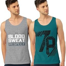 Men's Regular Cotton Printed Sleeveless Vest Bamboo Round Neck Vest for Beach Wear, Gym, Cycling, Running & Other Sports, Comfortable, Lightweight Innerwear Sando Baniyan-image-51