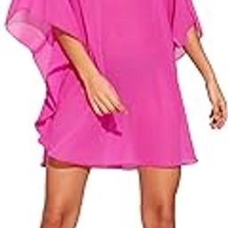 Plain colors weightless Sheer/Transparent loose fit Plus size Kaftan Dress | Thread work on Neckline |Beach cover up | One Size fits all-image-50