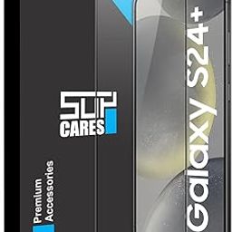 SupCares Military-Grade Gorilla Tempered Glass Screen Protector for Samsung Galaxy S24 Plus (6.7 Inch) With Installation Kit | Edge to Edge Coverage | Black-4
